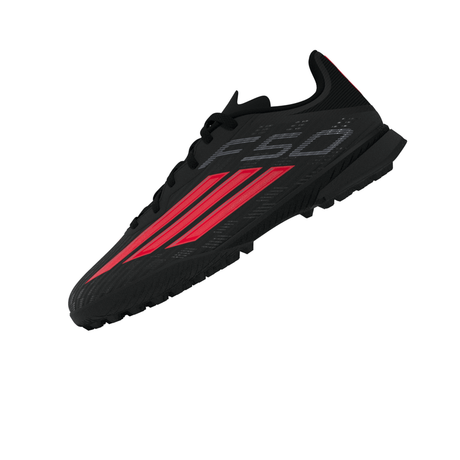 adidas F50 League TF Turf Youth Soccer Cleats - Black/Red