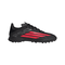 Zapatillas de fútbol con tacos adidas F50 League TF Turf para niños - Negro/Rojo