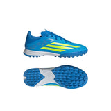adidas F50 League TF Zapatillas de Fútbol Césped Artificial Niño - Azul/Amarillo/Aqua