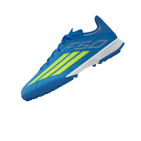 adidas F50 League TF Turf Youth Soccer Cleats - Blue/Yellow/Aqua
