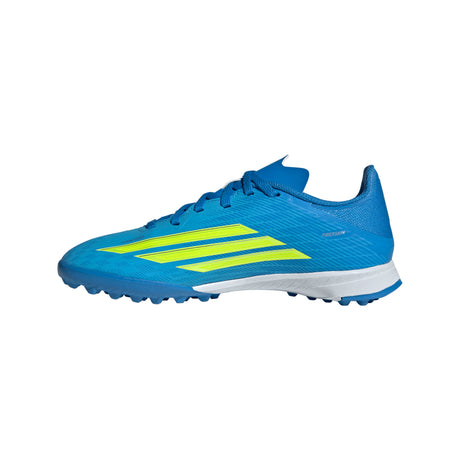 adidas F50 League TF Turf Youth Soccer Cleats - Blue/Yellow/Aqua