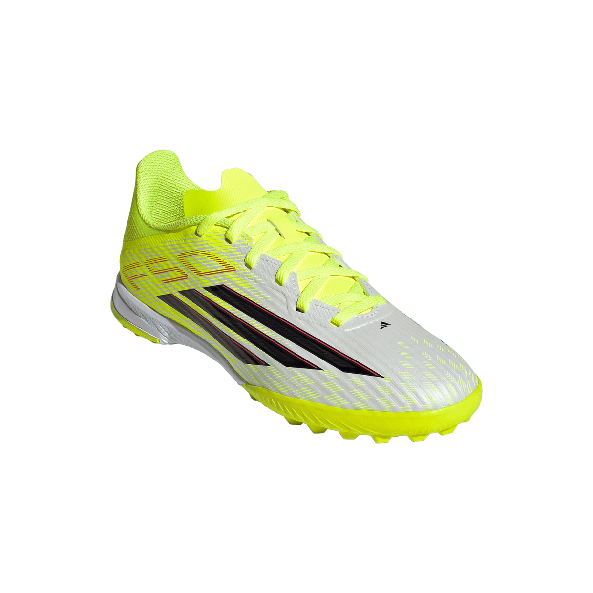adidas F50 League TF Turf Youth Soccer Cleats - Yellow/Black/Red