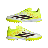 adidas F50 League TF Turf Youth Soccer Cleats - Yellow/Black/Red
