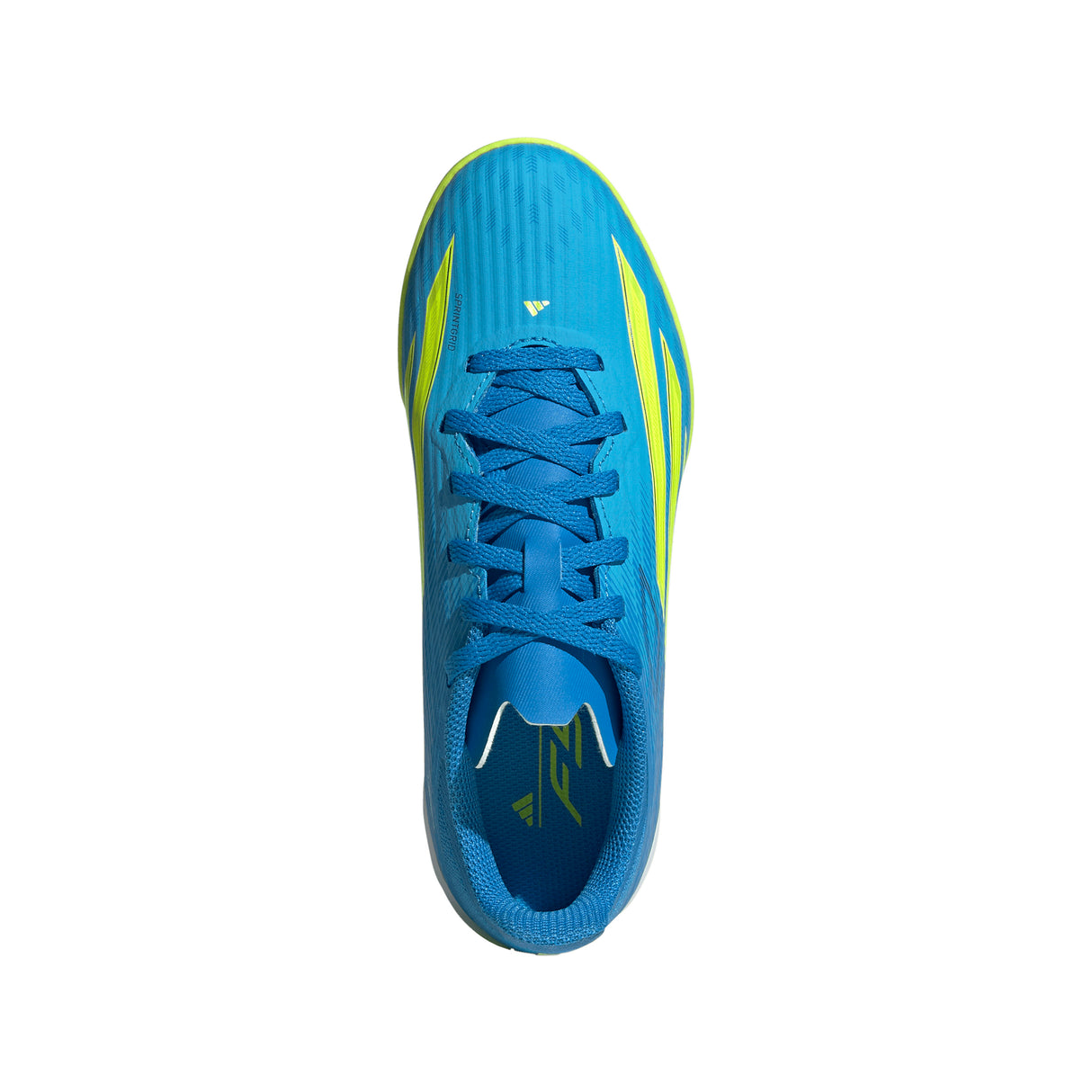 adidas F50 League IN Indoor Youth Soccer Shoes - Blue/Yellow/Aqua