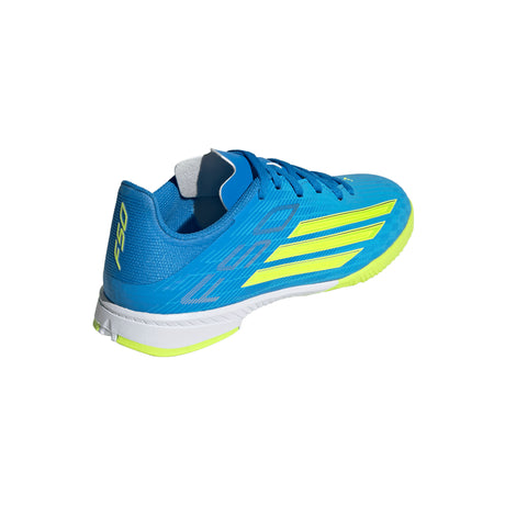 adidas F50 League IN Indoor Youth Soccer Shoes - Blue/Yellow/Aqua