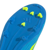 adidas F50 League Mid Cut FG/MG Firm Ground/Multi Ground Youth Soccer Cleats - Blue/Yellow/Aqua