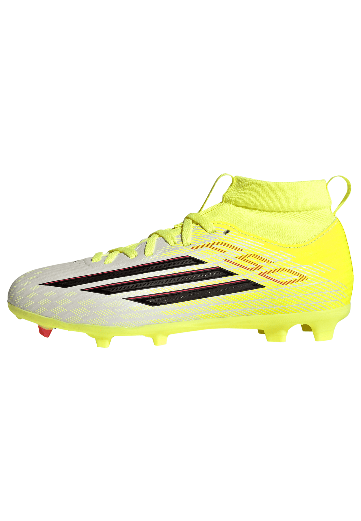 adidas F50 League Mid Cut FG/MG Firm Ground/Multi Ground Youth Soccer Cleats - Yellow/Black