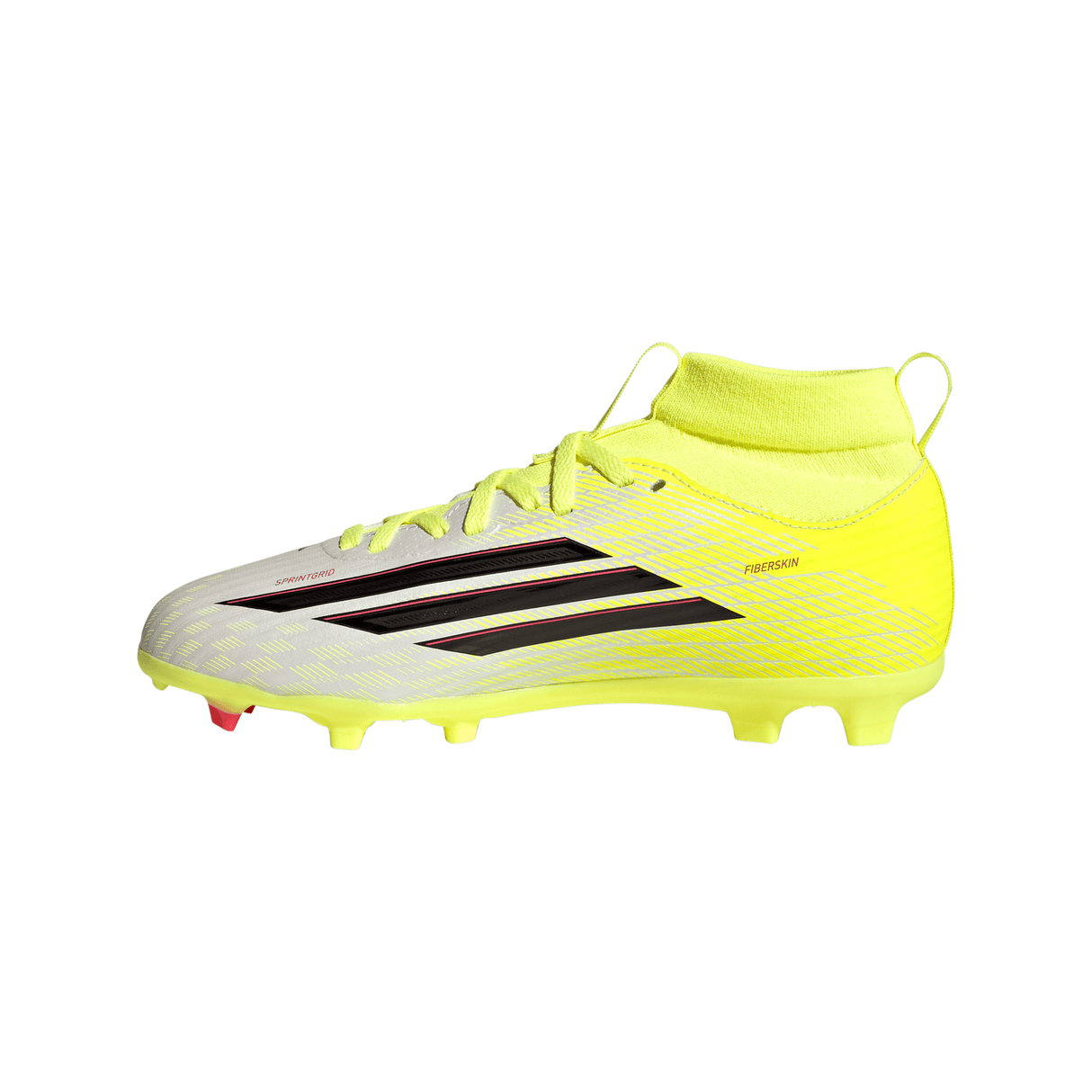 adidas F50 League Mid Cut FG/MG Firm Ground/Multi Ground Youth Soccer Cleats - Yellow/Black