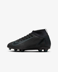 Nike Jr Superfly 10 Club FG Firm Ground Football Boots Black/Deep Jungle/Black