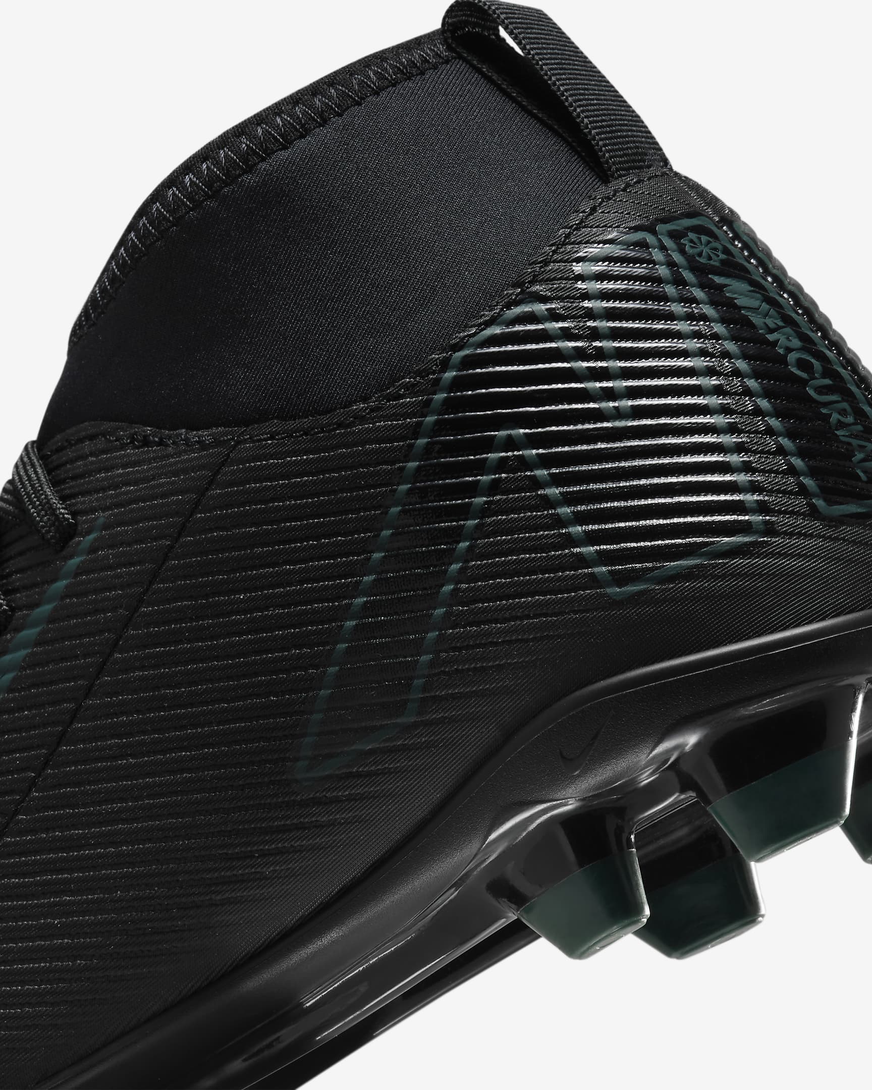 Nike Jr Superfly 10 Club FG Firm Ground Football Boots Black/Deep Jungle/Black