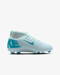 Nike Jr Superfly 10 Club FG Firm Ground Football Boots Glacier Blue/Blue Orbit