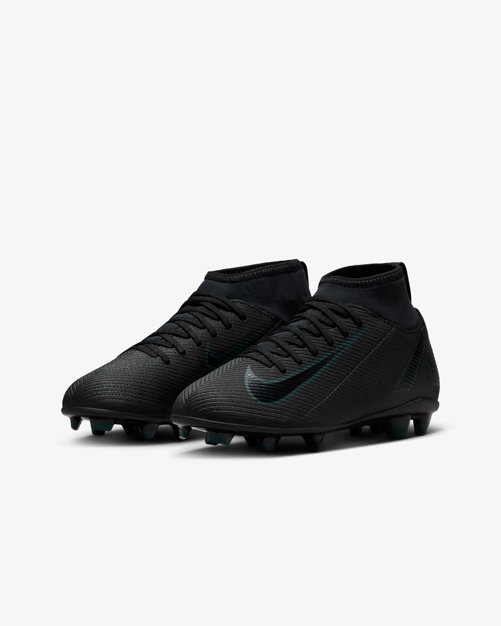 Nike Jr Superfly 10 Club FG Firm Ground Football Boots Black/Deep Jungle/Black