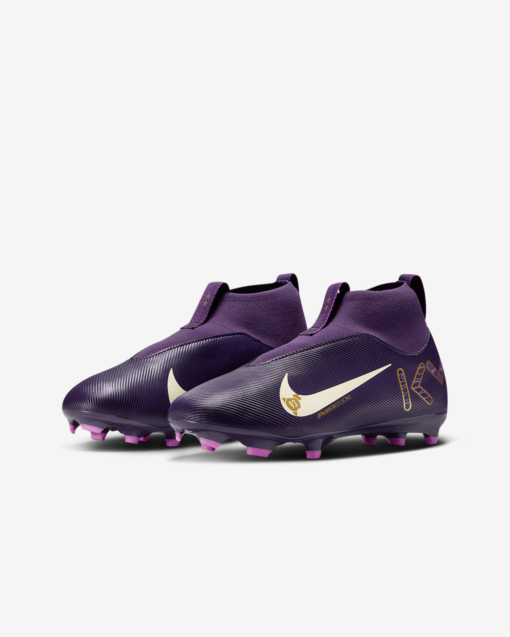Nike Jr. Mercurial Superfly 10 Academy Kylian Mbappé Grand Purple/Pale Ivory
