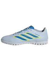 Tacos de fútbol para hombre adidas Predator Club TF Turf - Celeste/Azul/Amarillo