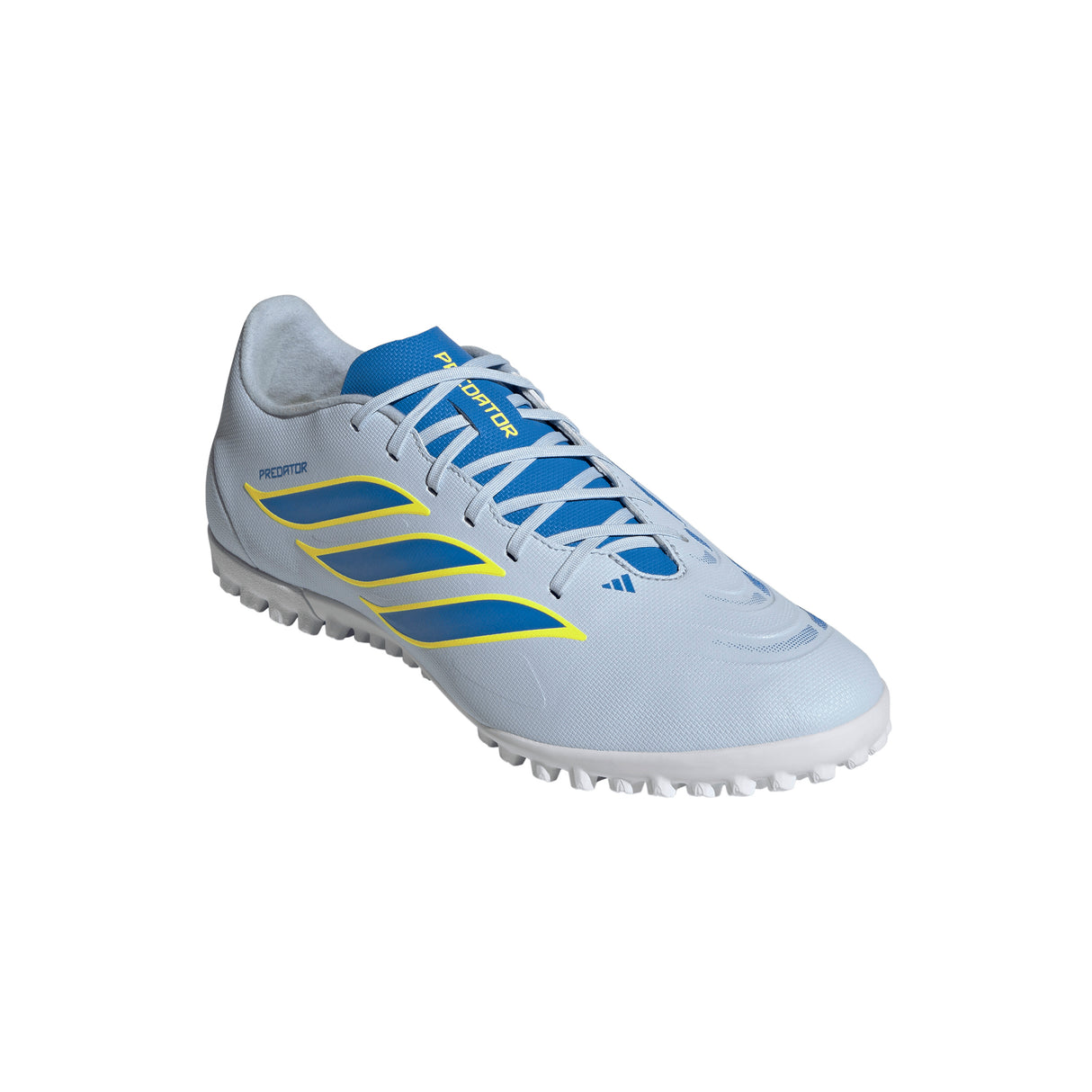 Tacos de fútbol para hombre adidas Predator Club TF Turf - Celeste/Azul/Amarillo