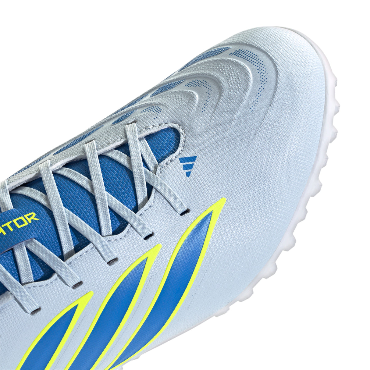 Tacos de fútbol para hombre adidas Predator Club TF Turf - Celeste/Azul/Amarillo