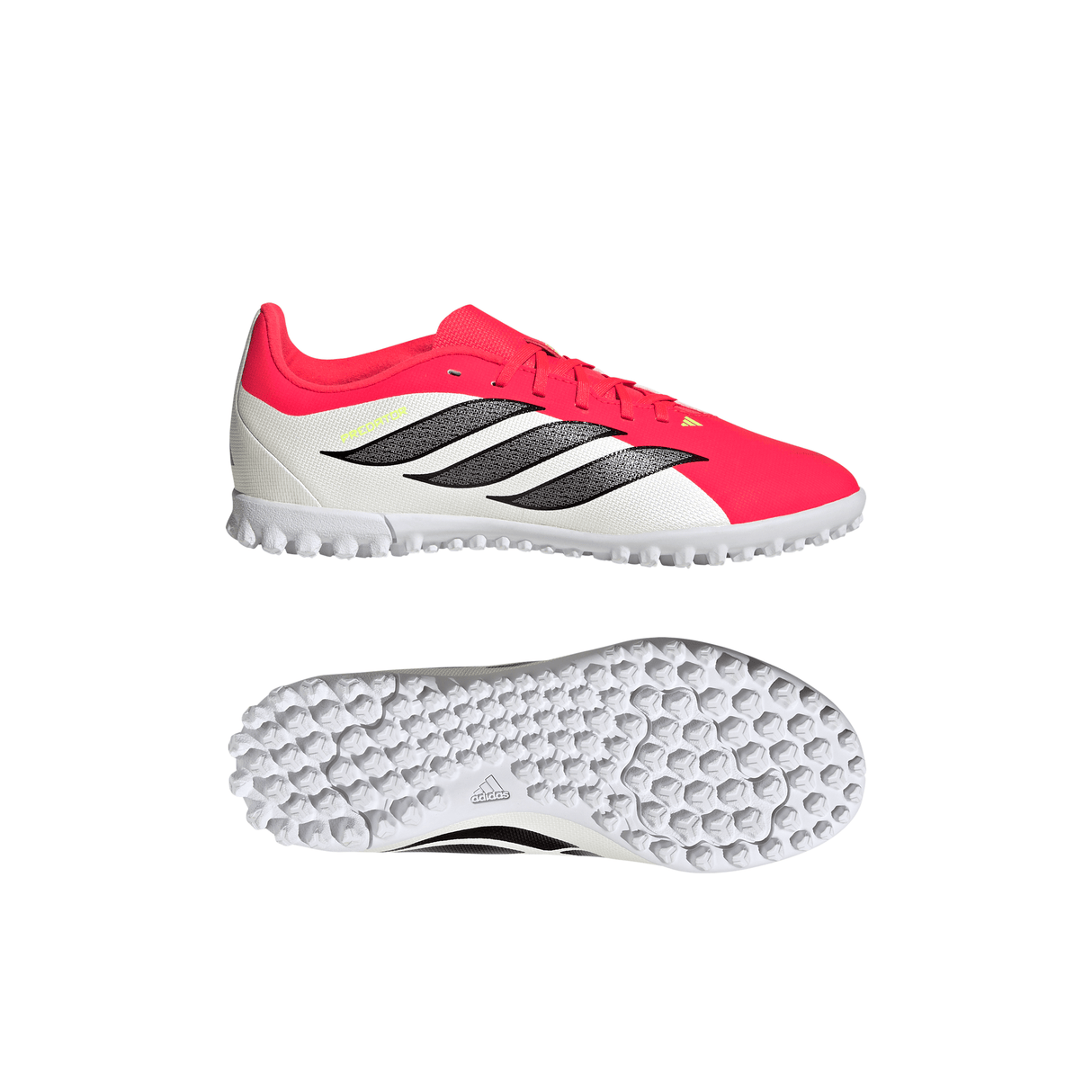 adidas Predator Club TF Turf Youth Soccer Cleats - Red/Black/White