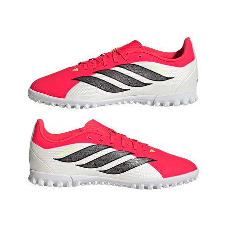 adidas Predator Club TF Turf Youth Soccer Cleats - Red/Black/White