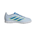 Tacos de fútbol juvenil adidas Predator Club TF para césped artificial - Cielo/Azul/Amarillo