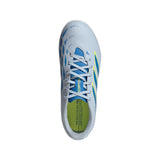 Tacos de fútbol juvenil adidas Predator Club TF para césped artificial - Cielo/Azul/Amarillo