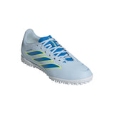Tacos de fútbol juvenil adidas Predator Club TF para césped artificial - Cielo/Azul/Amarillo