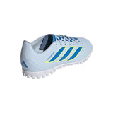 Tacos de fútbol juvenil adidas Predator Club TF para césped artificial - Cielo/Azul/Amarillo