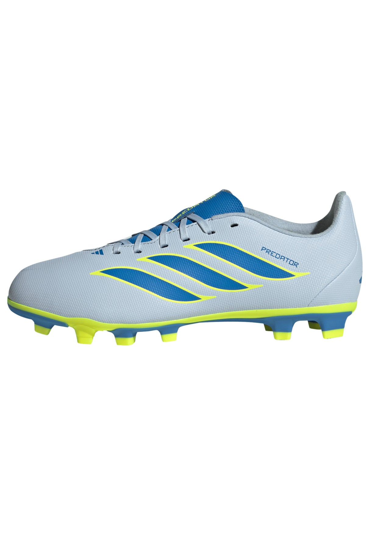 adidas Predator Club FG/MG Firm Ground/Multi Ground Youth Soccer Cleats - Sky/Blue/Yellow