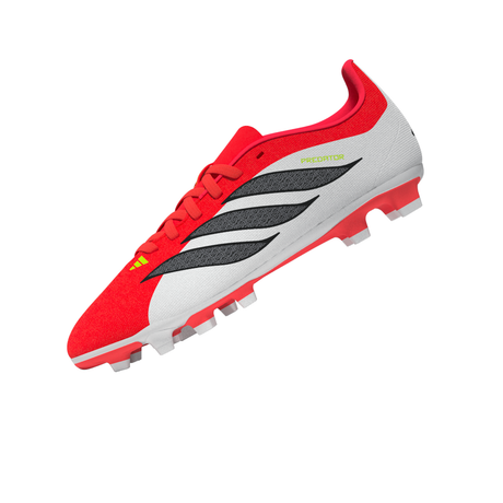adidas Predator Club FG/MG Firm Ground/Multi Ground Youth Soccer Cleats - Red/Black/White