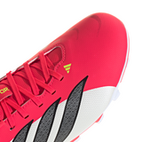 adidas Predator Club FG/MG Firm Ground/Multi Ground Youth Soccer Cleats - Red/Black/White