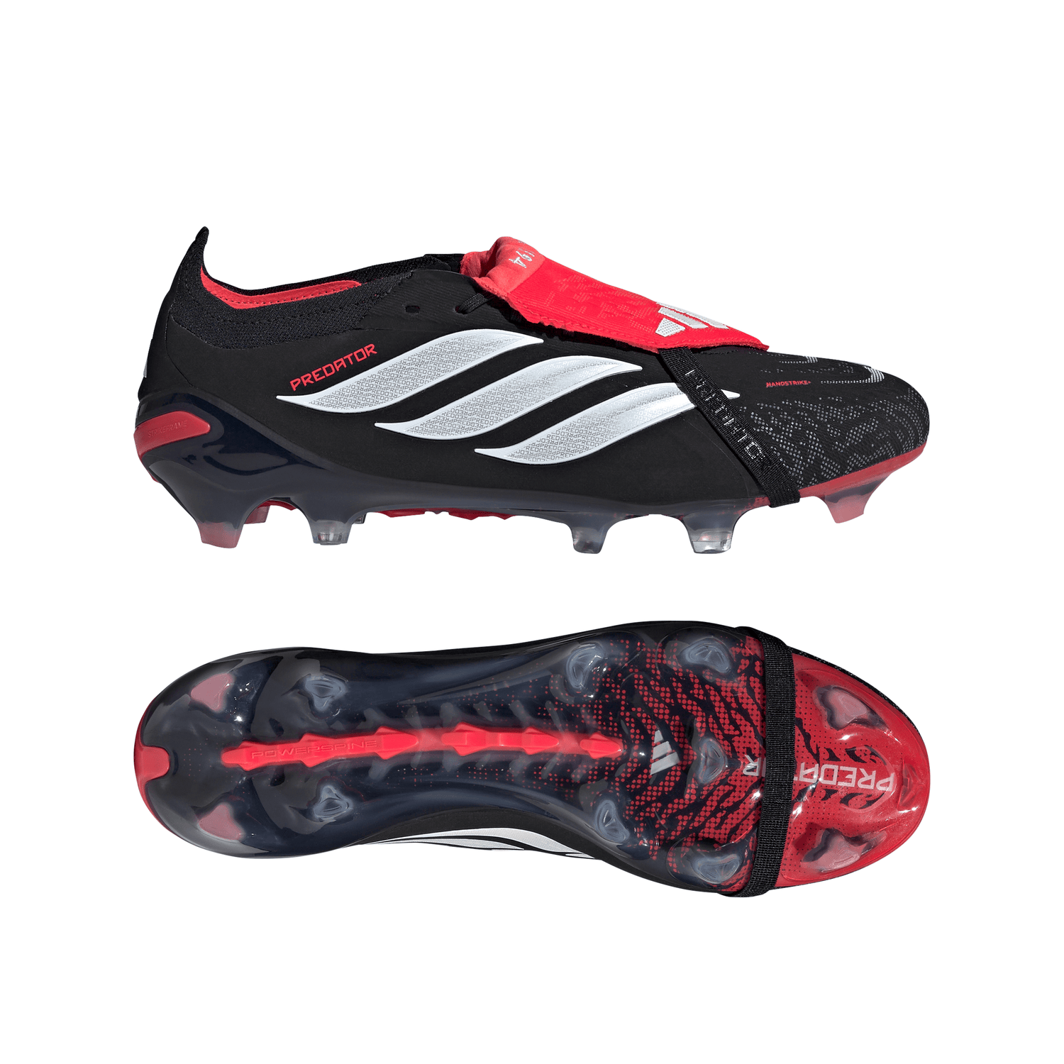 adidas Predator Elite Fold-Over Tongue FG Firm Ground Men´s Soccer Cleats - Black/White