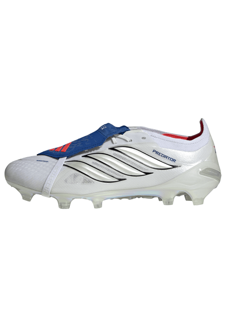 adidas Predator Elite Fold-Over Tongue FG Firm Ground Men's Soccer Cleats - White/Zero Metallic/Blue