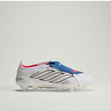 adidas Predator Elite Fold-Over Tongue FG Firm Ground Men's Soccer Cleats - White/Zero Metallic/Blue