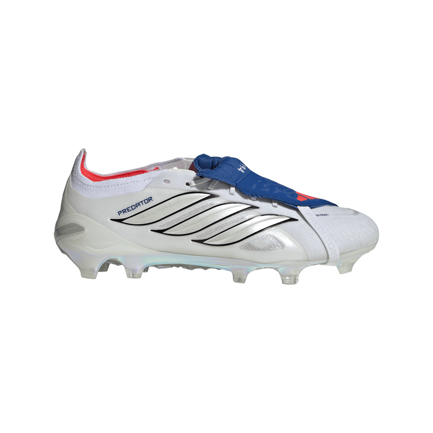 adidas Predator Elite Fold-Over Tongue FG Firm Ground Men's Soccer Cleats - White/Zero Metallic/Blue
