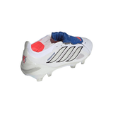 adidas Predator Elite Fold-Over Tongue FG Firm Ground Men's Soccer Cleats - White/Zero Metallic/Blue