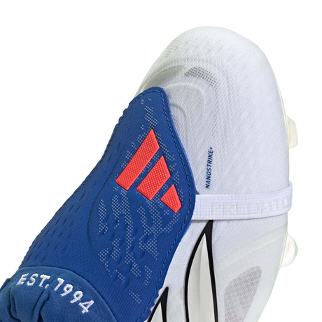 adidas Predator Elite Fold-Over Tongue FG Firm Ground Men's Soccer Cleats - White/Zero Metallic/Blue
