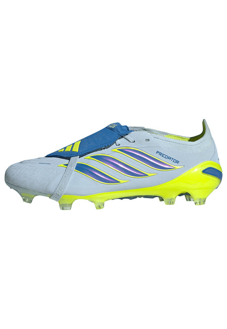 adidas Predator Elite Fold-Over Tongue FG Firm Ground Men's Soccer Cleats -Sky/Blue/Yellow