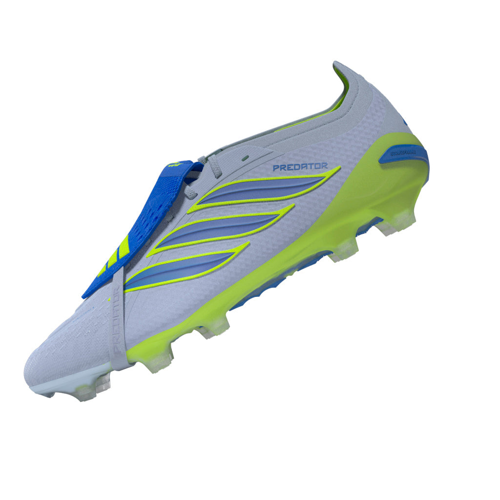 adidas Predator Elite Fold-Over Tongue FG Firm Ground Men's Soccer Cleats -Sky/Blue/Yellow