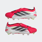 adidas Predator Elite Fold-Over Tongue FG Firm Ground Men's Soccer Cleats - Lucid Red/Black/White