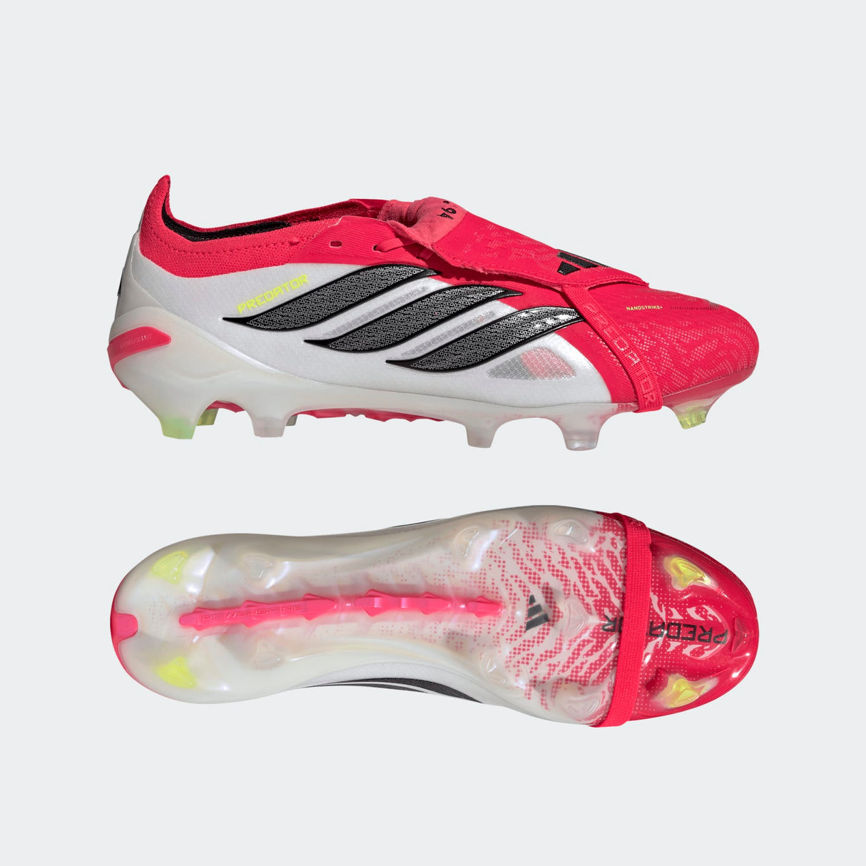 adidas Predator Elite Fold-Over Tongue FG Firm Ground Men's Soccer Cleats - Lucid Red/Black/White
