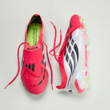 adidas Predator Elite Fold-Over Tongue FG Firm Ground Men's Soccer Cleats - Lucid Red/Black/White