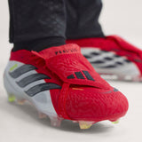 adidas Predator Elite Fold-Over Tongue FG Firm Ground Men's Soccer Cleats - Lucid Red/Black/White