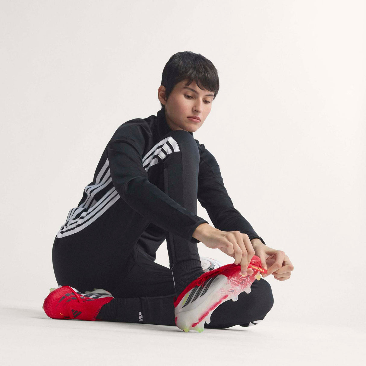 adidas Predator Elite Fold-Over Tongue FG Firm Ground Men's Soccer Cleats - Lucid Red/Black/White