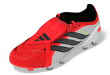adidas Predator Elite Fold-Over Tongue FG Firm Ground Youth Soccer Cleats - Red/Black/White