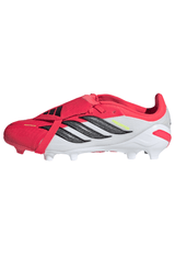 adidas Predator Elite Fold-Over Tongue FG Firm Ground Youth Soccer Cleats - Red/Black/White