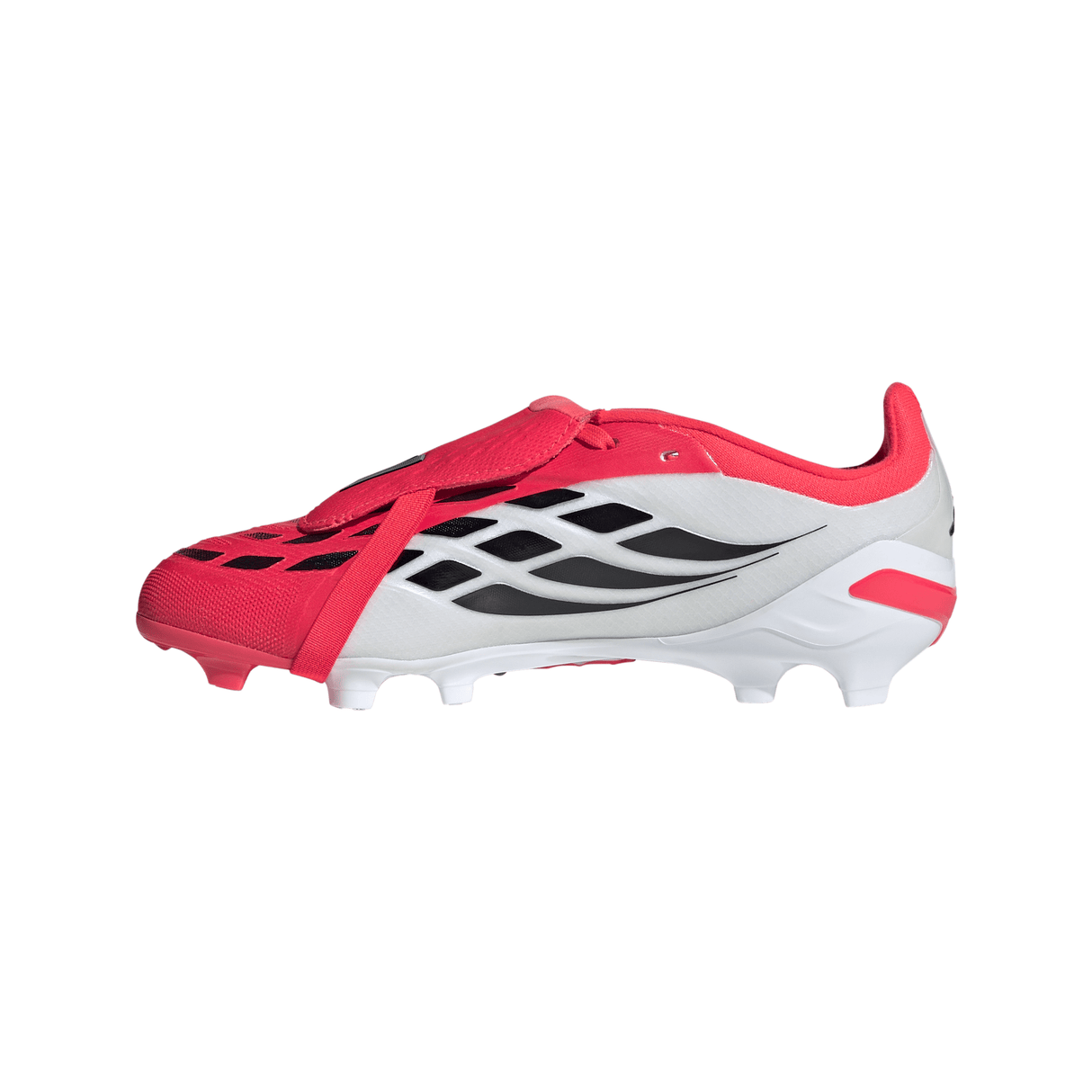 adidas Predator Elite Fold-Over Tongue FG Firm Ground Youth Soccer Cleats - Red/Black/White