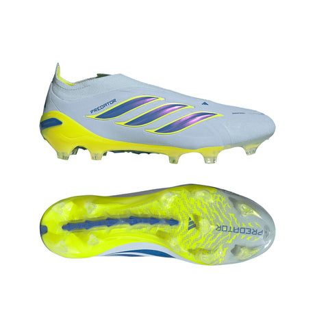 adidas Predator Elite Laceless FG Firm Ground Men's Soccer Cleats - Sky/Blue/Yellow
