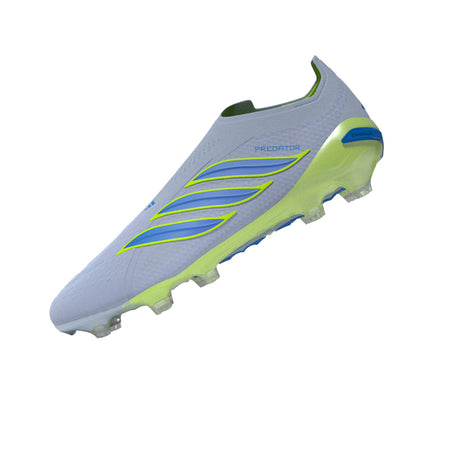 adidas Predator Elite Laceless FG Firm Ground Men's Soccer Cleats - Sky/Blue/Yellow