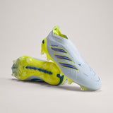 adidas Predator Elite Laceless FG Firm Ground Men's Soccer Cleats - Sky/Blue/Yellow