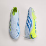adidas Predator Elite Laceless FG Firm Ground Men's Soccer Cleats - Sky/Blue/Yellow
