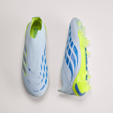 adidas Predator Elite Laceless FG Firm Ground Men's Soccer Cleats - Sky/Blue/Yellow